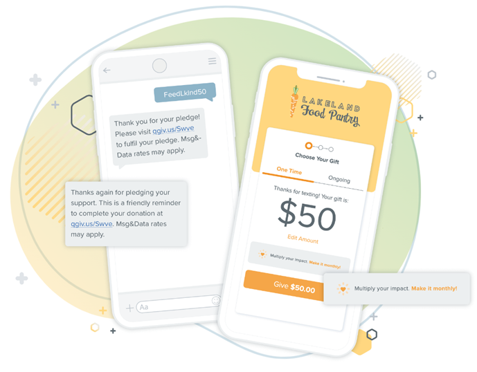 Text fundraising solution for nonprofits