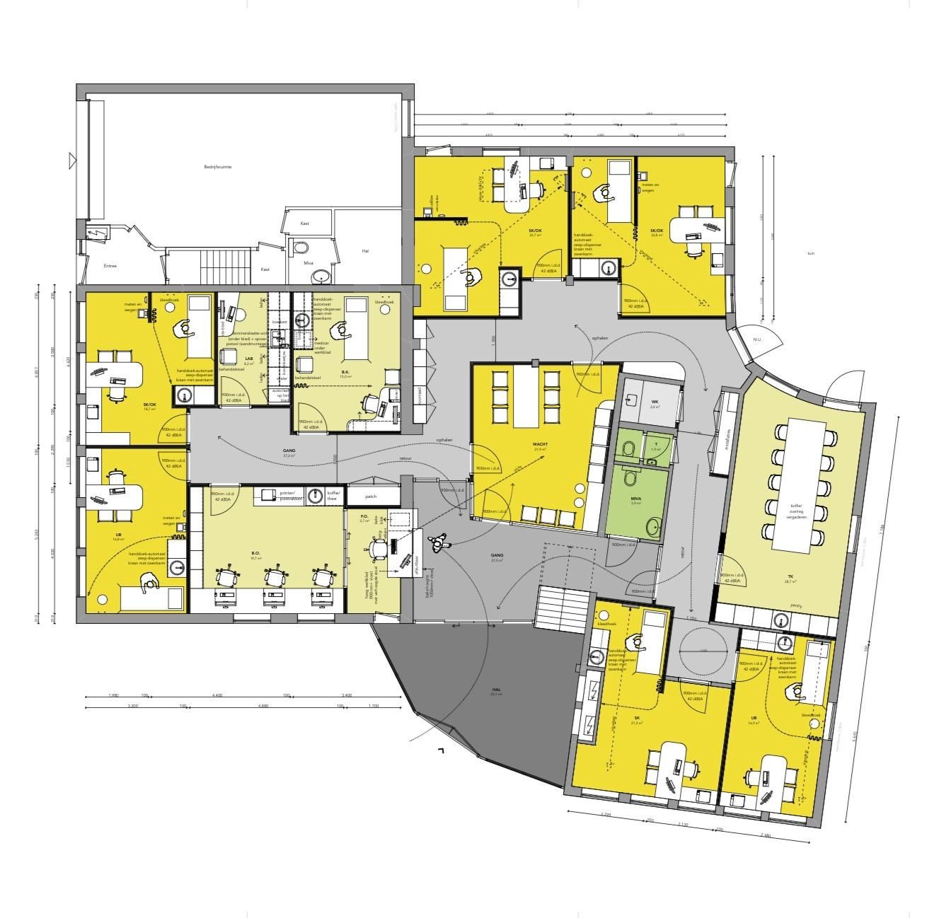 plattegrond het Oosterbos - huisartsenpraktijk de Haan
