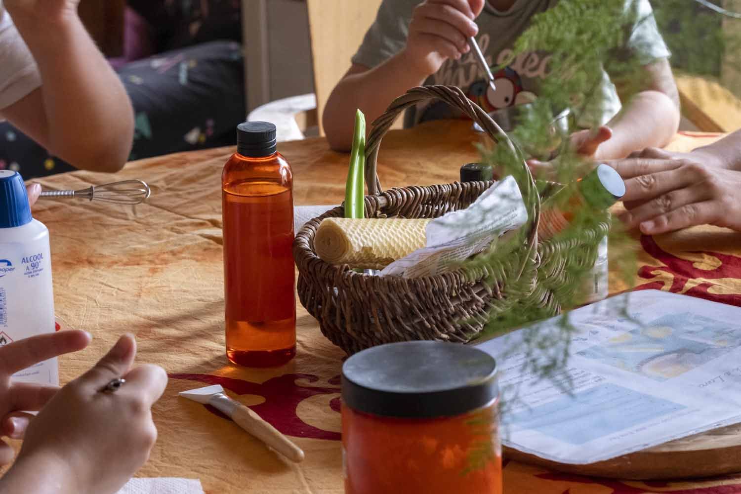 Atelier alimentation et cosmetiques