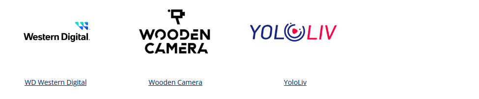 A bunch of logos on a white background including jvc