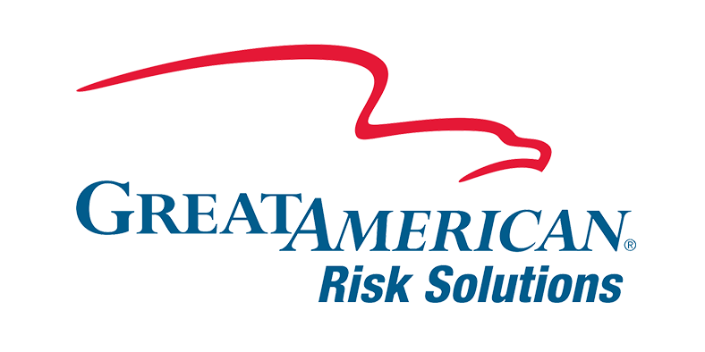 The great american risk solutions logo has a red eagle on it.