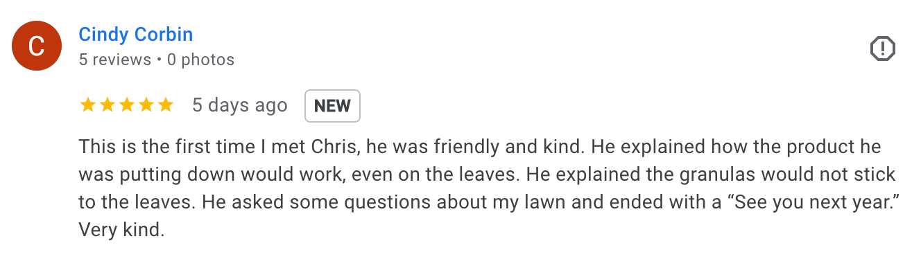 Google Review Cyndy Corbin