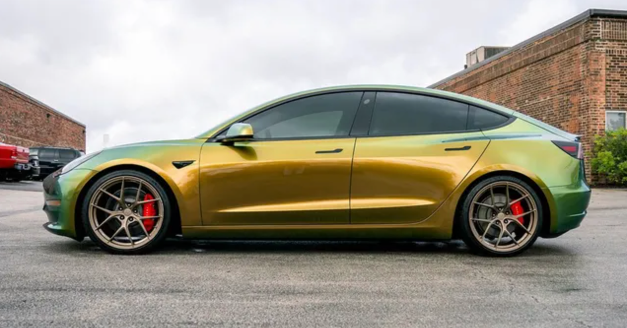 vinyl wrap on a car