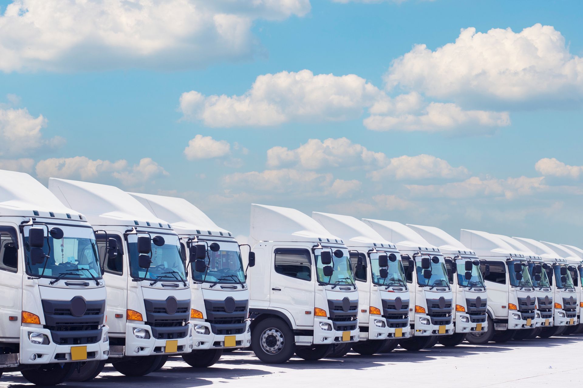 Trucking car fleet.
