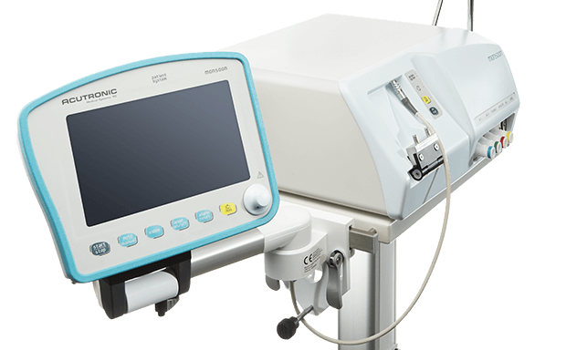 Acutronic Monsoon III Jet Ventilator on a stand