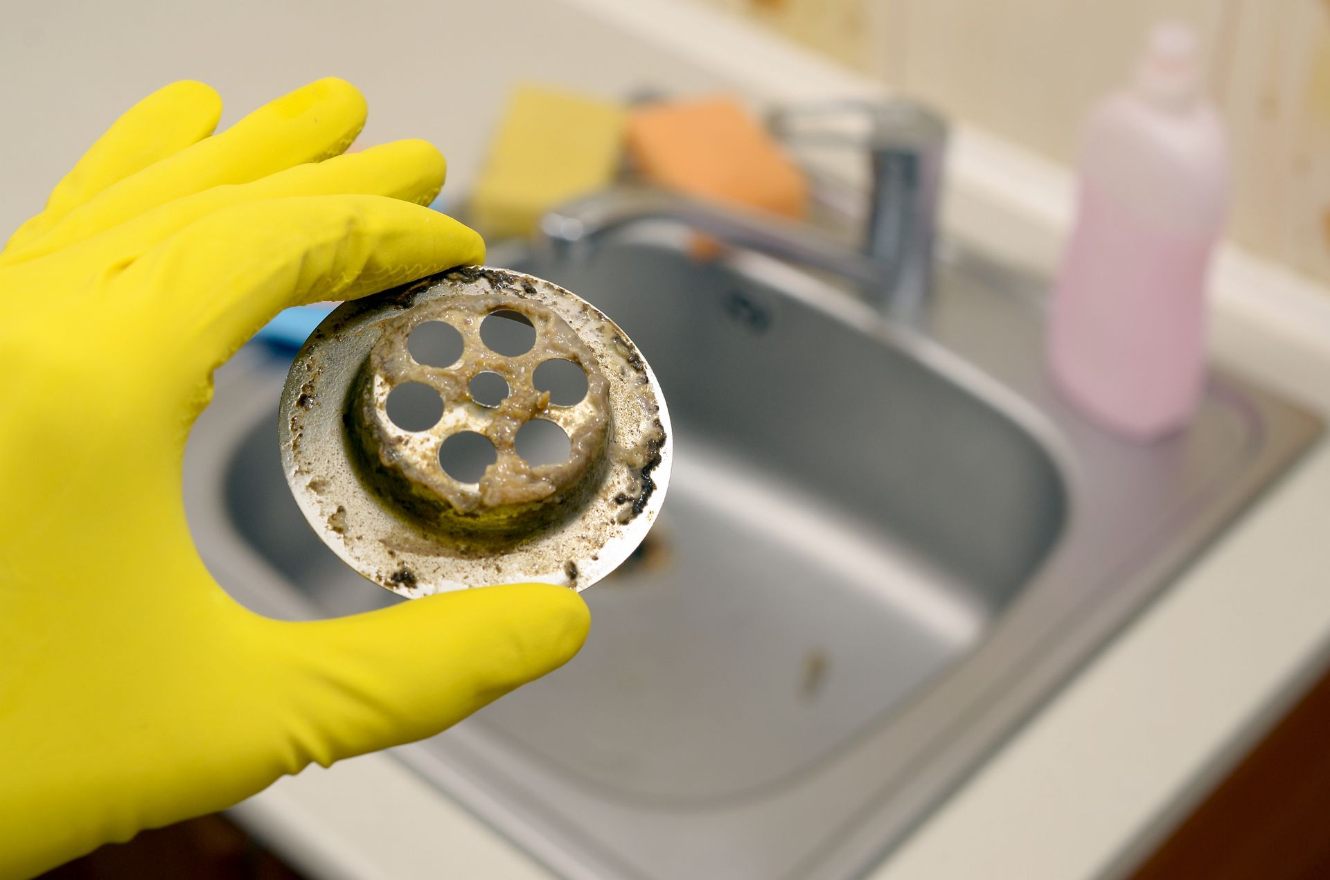 clogged drain from sink