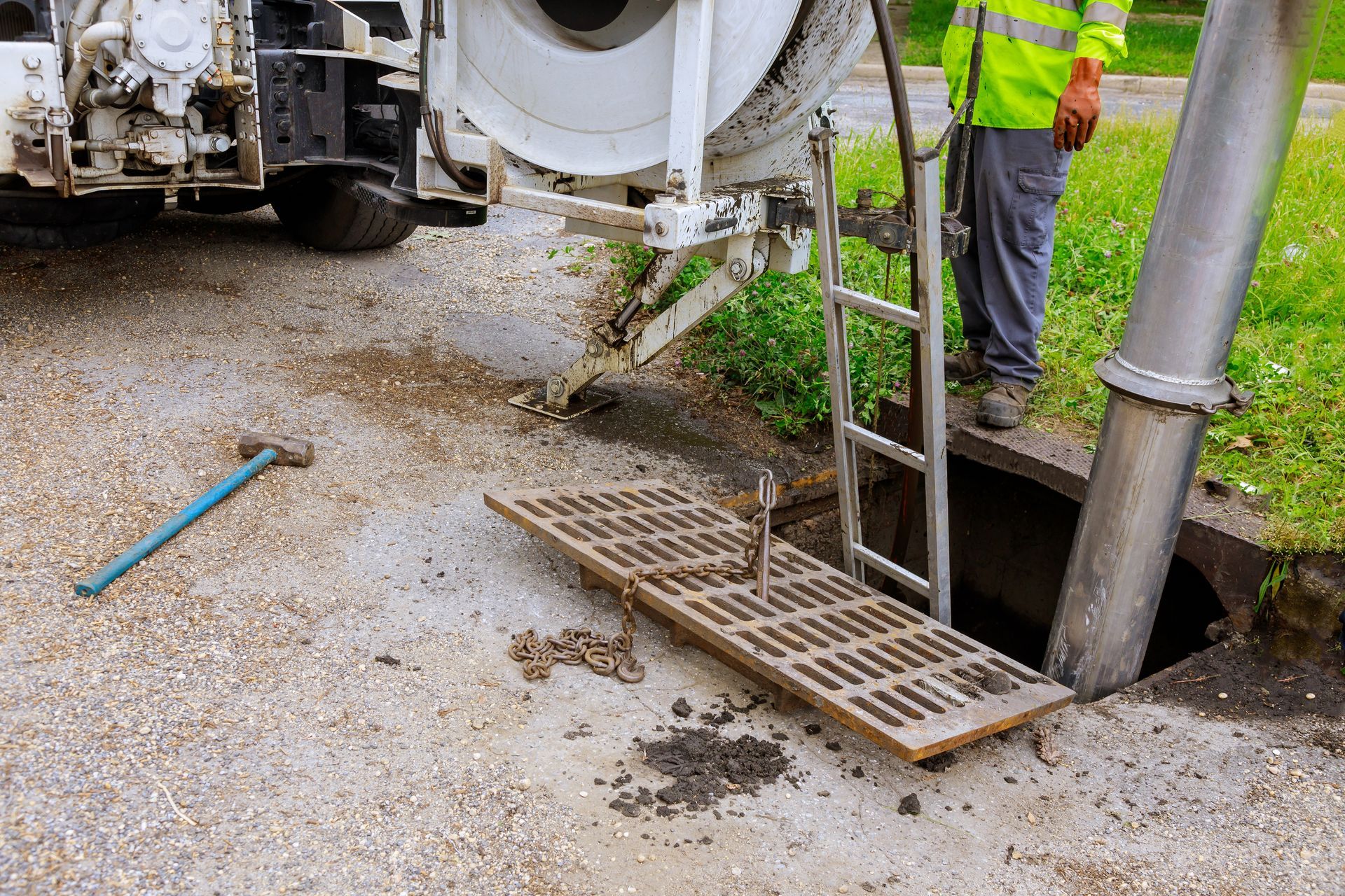 sewage stoppage removal process