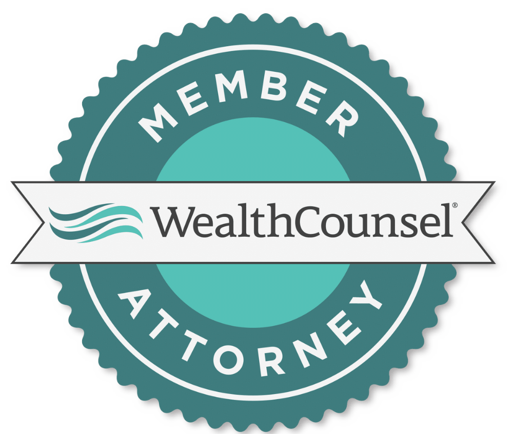 Teal and white WealthCounsel