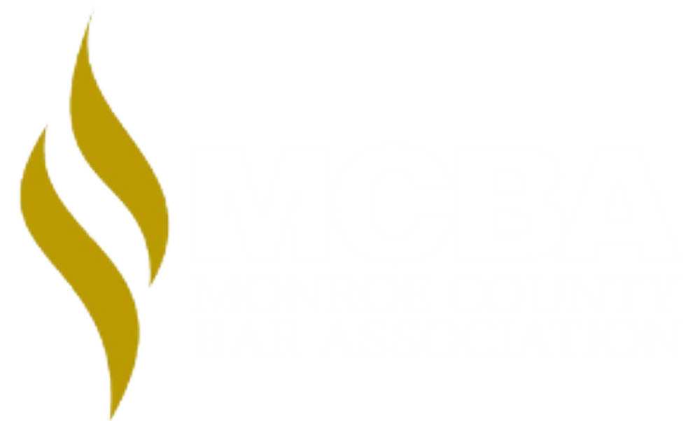 A Monroe County Bar Association member badge