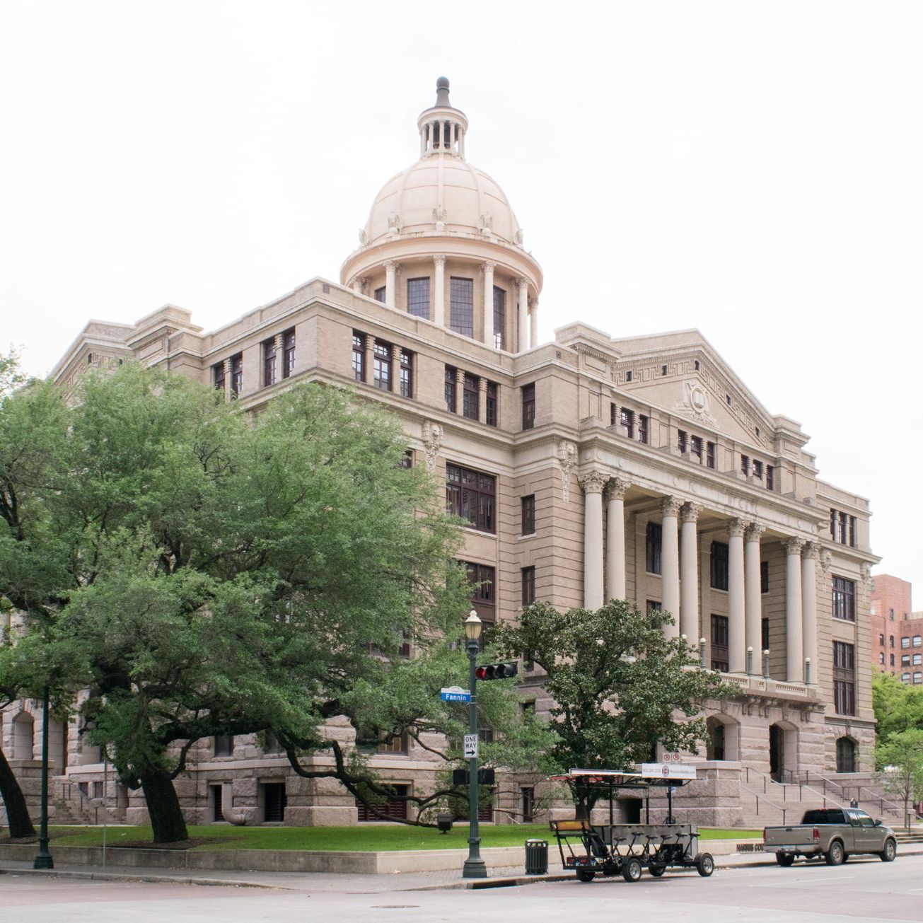 A large building with a dome on top of it