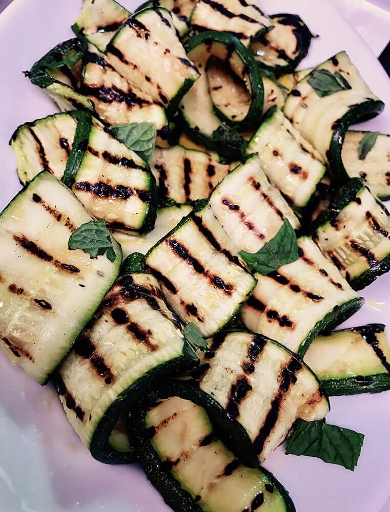 Grilled zucchini