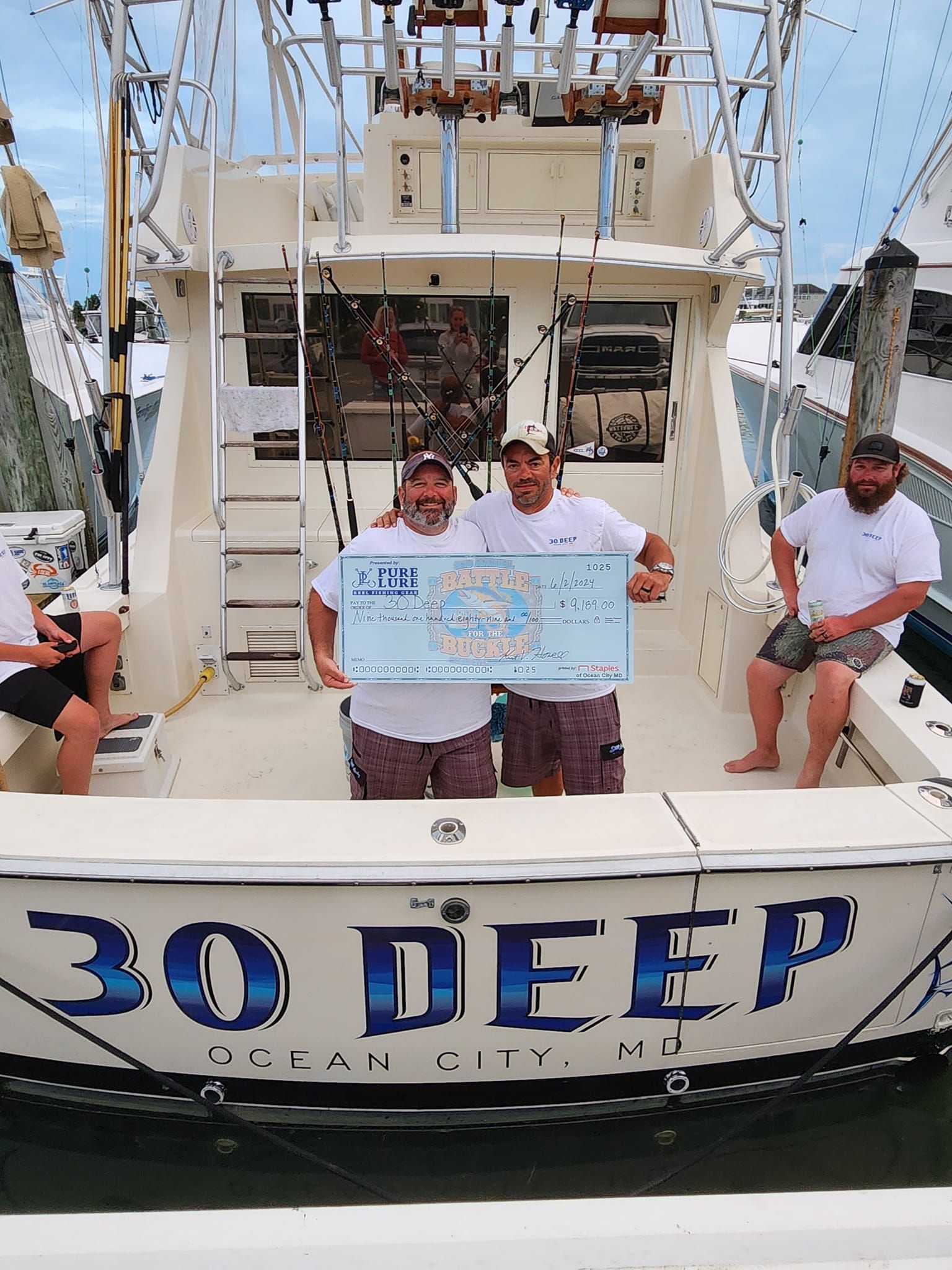 Captain Michael of 30 Deep Sportfishing at Pure Lure Tournament