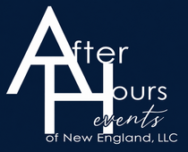White logo text reading "First Tours of New England, Inc." against a dark background.