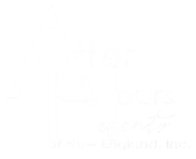White logo text reading "First Tours of New England, Inc." against a dark background.