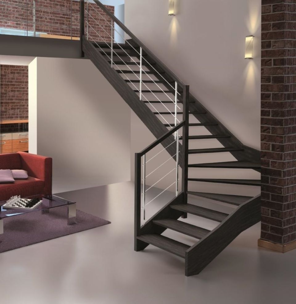 scala per interni in ferro battuto