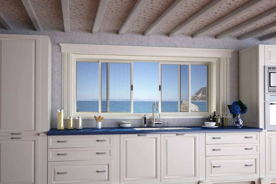 zanzariera su misura per finestra scorrevole