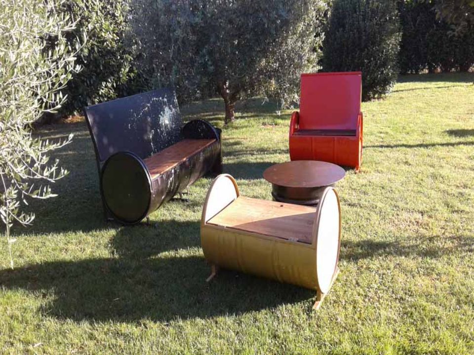 arredi riciclati per esterni