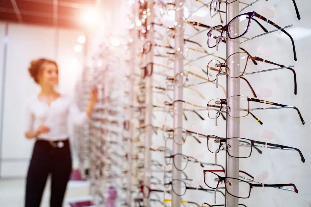 A Display of Glasses in an Optical Shop — Michael Chu Optometrist in Cairns North, QLD