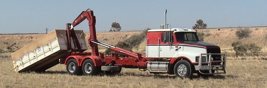 Truck from a recycling centre in Ceduna