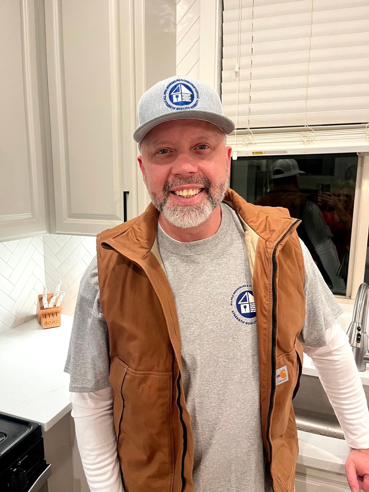 Owner Arjay Kerns smiles while working