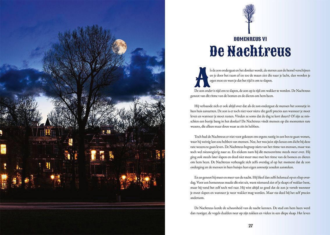 Lees 'De Reuzen van de Stad' en ontdek de unieke verhalen van bomen. Bestel nu voor € 19,95 voor de feestdagen!