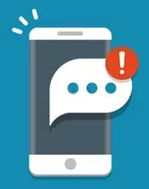 Sign for Nicholson Mini Storage and Salon, blue and white, with storage units in background.