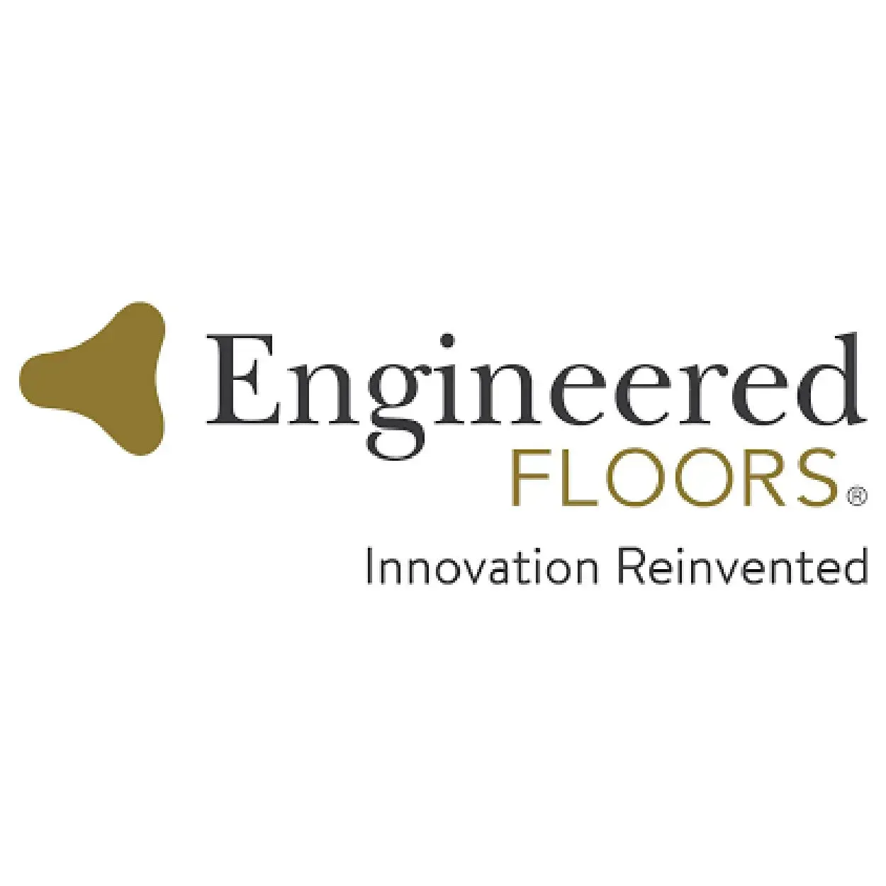 The logo for engineered floors innovation reinvented.