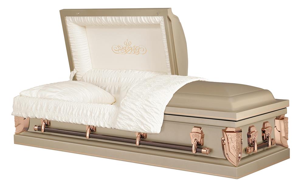 Monarch sandstone steel casket