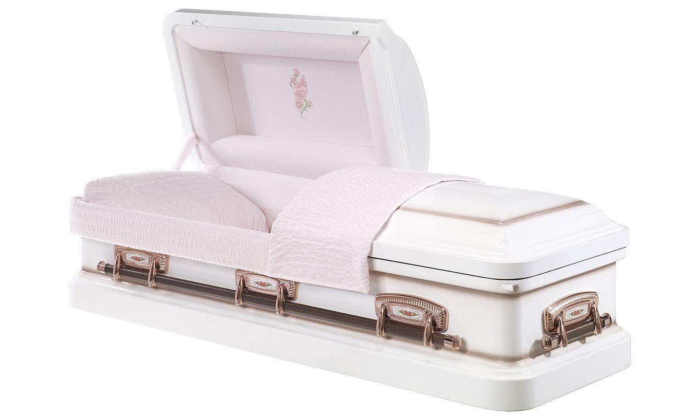 Olympic Rose steel casket