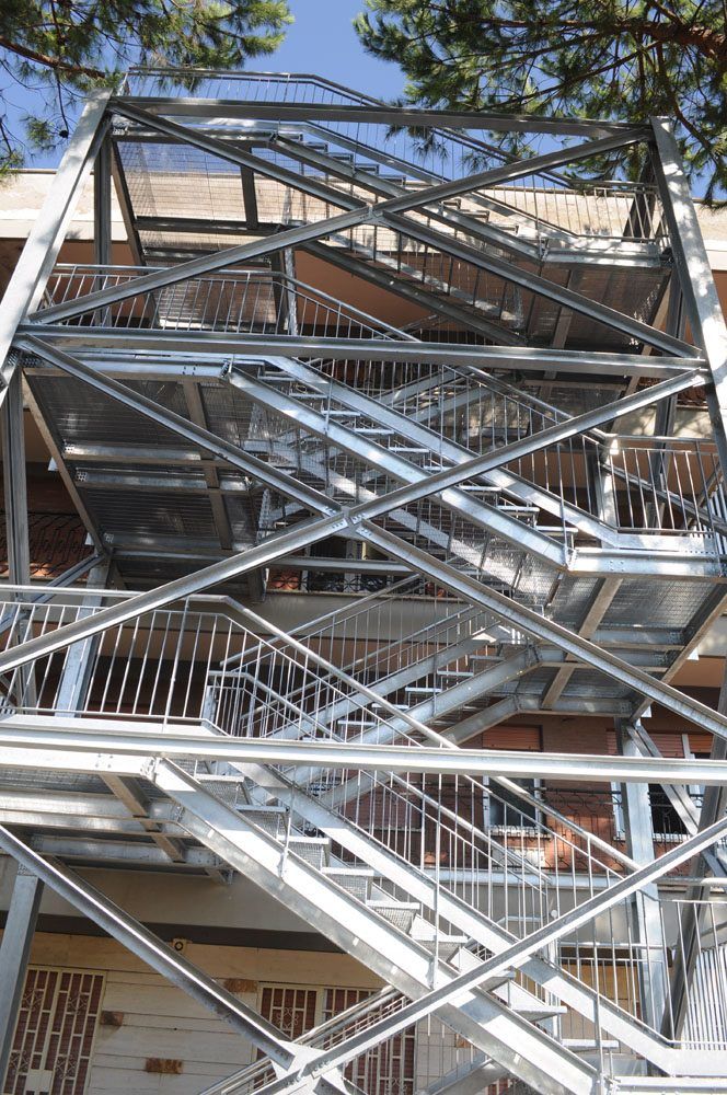 Scala antincendio in metallo