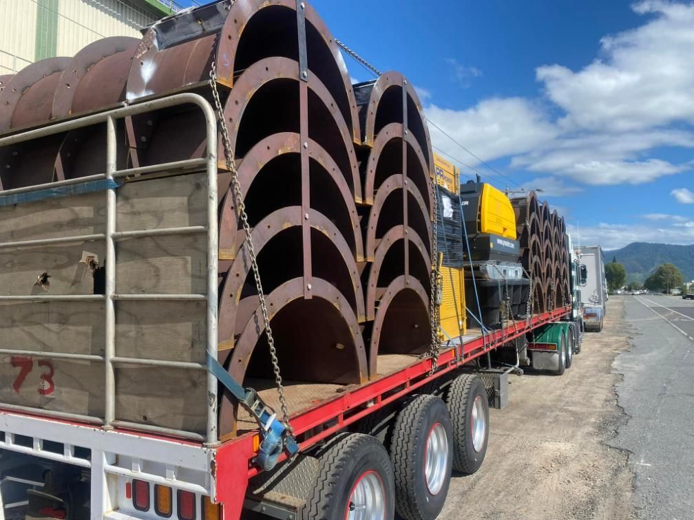 A Truck with The Number 73 on The Side of It — White's Truck & Machinery Hire in Bouldercombe, QLD