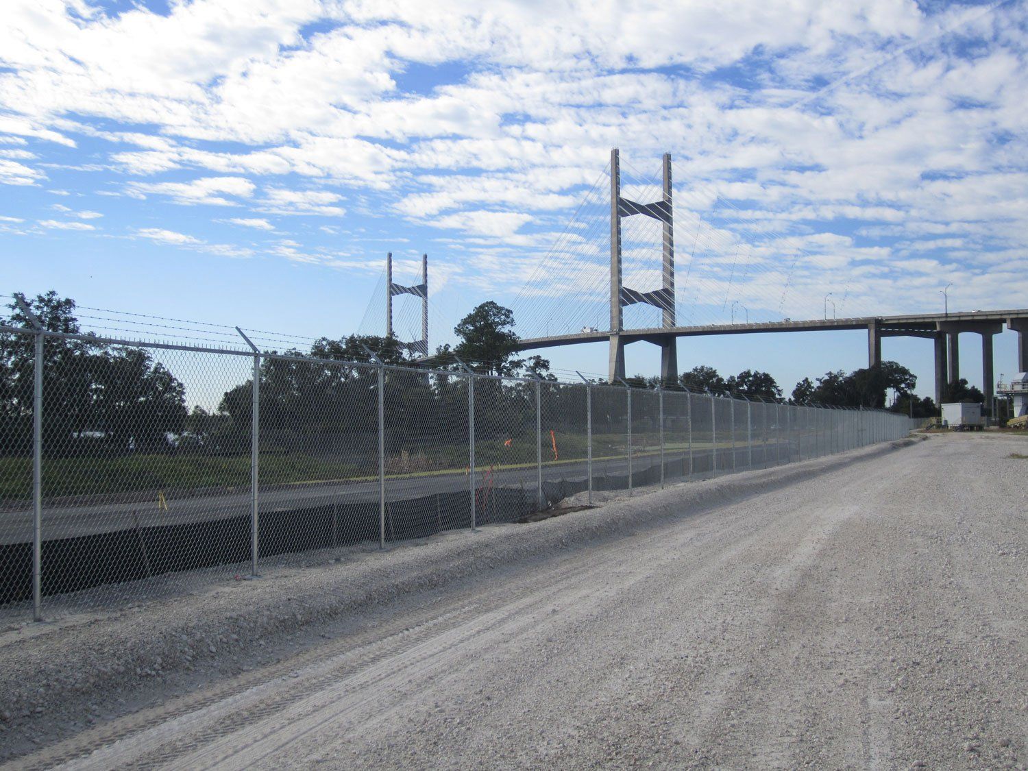 Chain Link Fence With Barb Wire Commercial Project — Jacksonville, FL — Newsom Fence