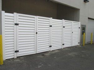 Louvered PVC Gate — Jacksonville, FL — Newsom Fence