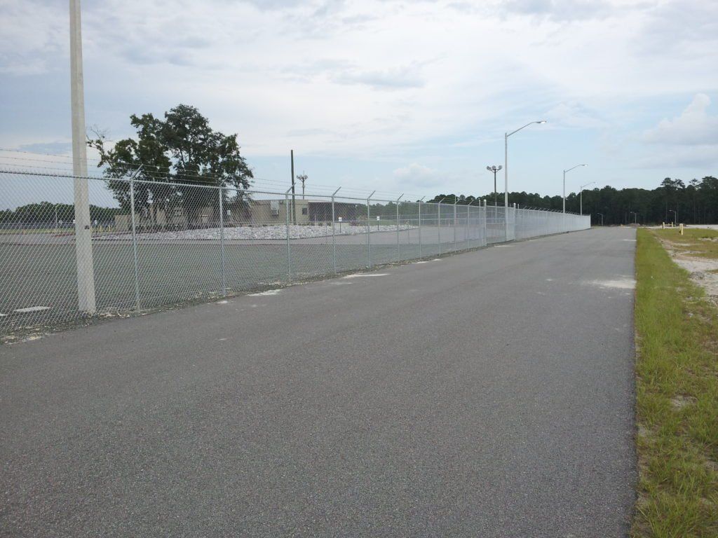 JEA Chain Link Fence With Barb Wire And Gates — Jacksonville, FL — Newsom Fence