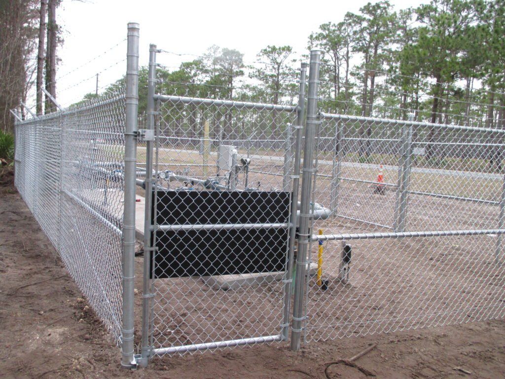 Chain Link Gate With Panic Bar — Jacksonville, FL — Newsom Fence