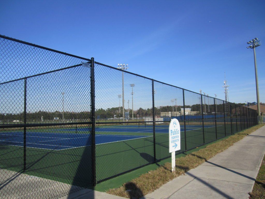 Tennis Court Fence And Gate — Jacksonville, FL — Newsom Fence