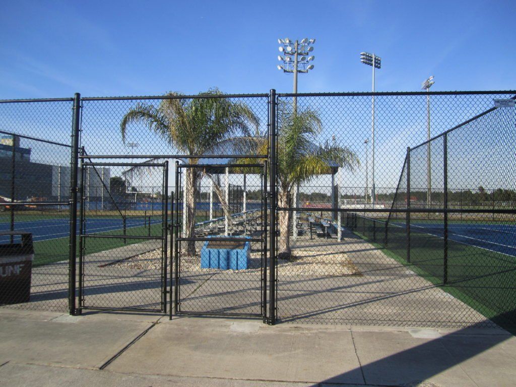 Front Of Tennis Court Fence — Jacksonville, FL — Newsom Fence