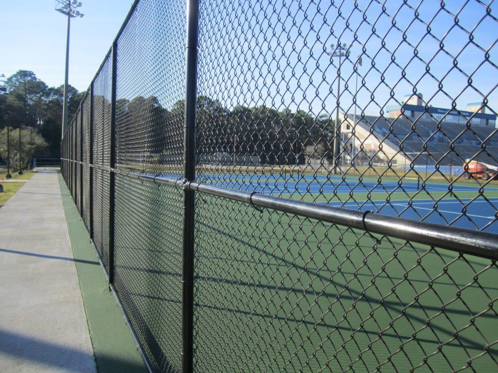 Focus On Tennis Court Fence — Jacksonville, FL — Newsom Fence