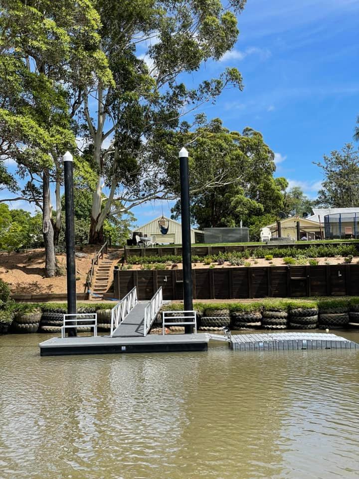 Construction of Small Pontoon Bridge — M&J Marine Services in Medowie, NSW