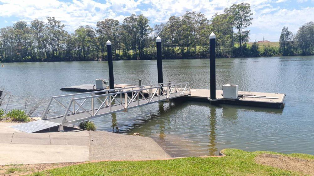 Pontoon Floating Deck — Salvaging in Port Stephens, NSW