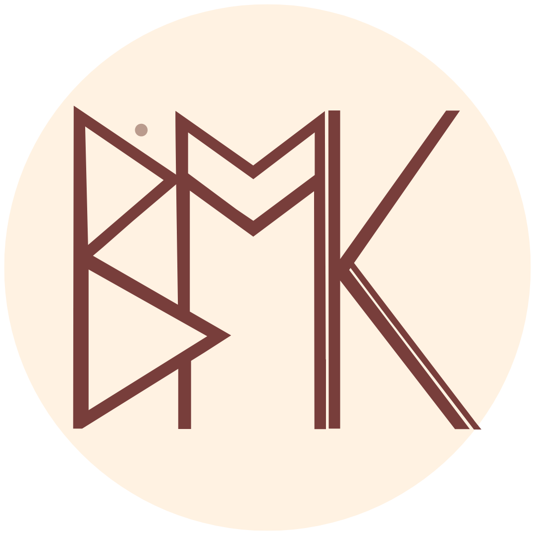 a logo for a company called bmk in a circle .