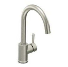 【MOEN摩恩】刷線鎳-無鉛廚房龍頭/無鉛下拉式廚房龍頭