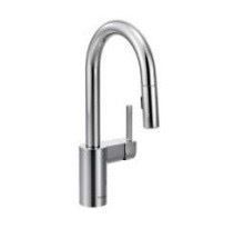 【MOEN摩恩】無鉛鍍鉻龍頭-下拉式廚房龍頭/抽取式廚房龍頭