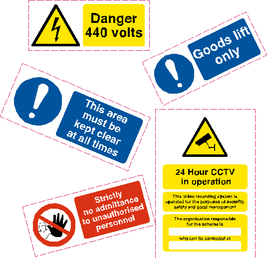 windowstickersfast.co.uk safety warning stickers