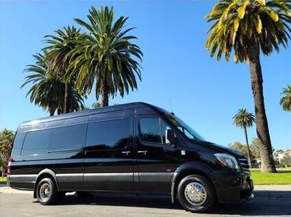 black sprinter limo for rent in LA