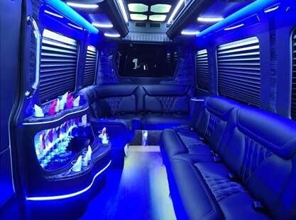 black sprinter limo for rent
