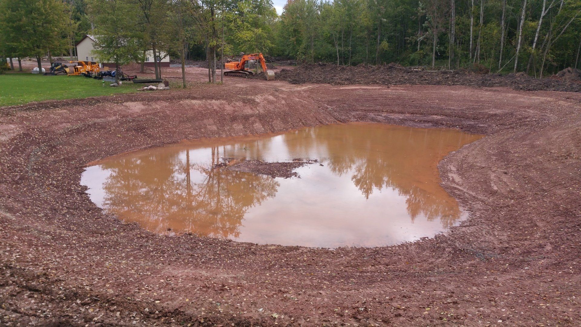 Pond Installation Project in Lockport, NY