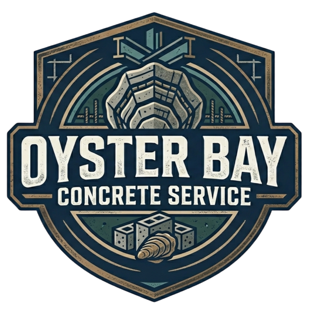 oyster bay concrete service logo