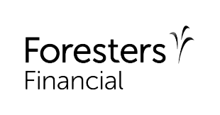 The Foresters Financial logo with bold black text and a stylized plant icon on the right.