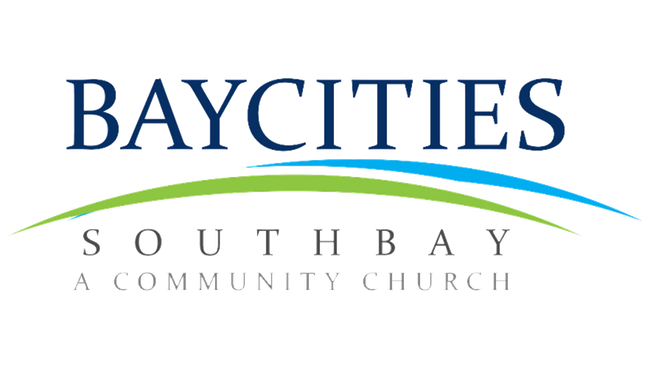 BayCities South Bay Church logo with blue and green arcs.